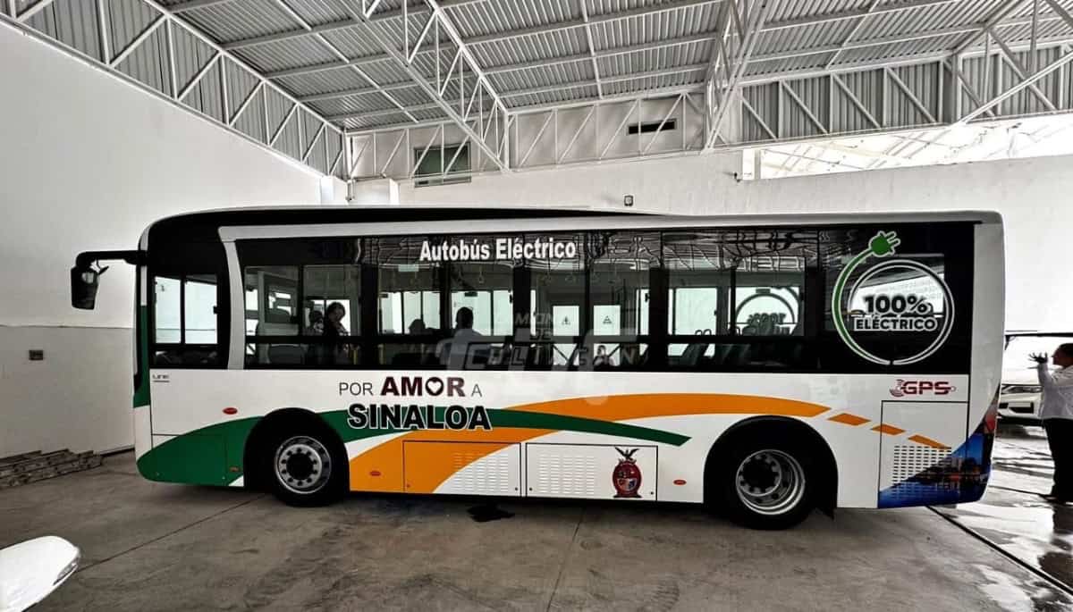 Presentan camiones urbanos eléctricos para revolucionar el transporte en Sinaloa