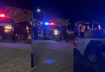 Denuncia abuso policial en Los Mochis, autoridades aseguran que venían ebrios y exceso de velocidad