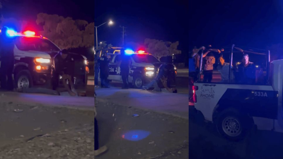 Denuncia abuso policial en Los Mochis, autoridades aseguran que venían ebrios y exceso de velocidad