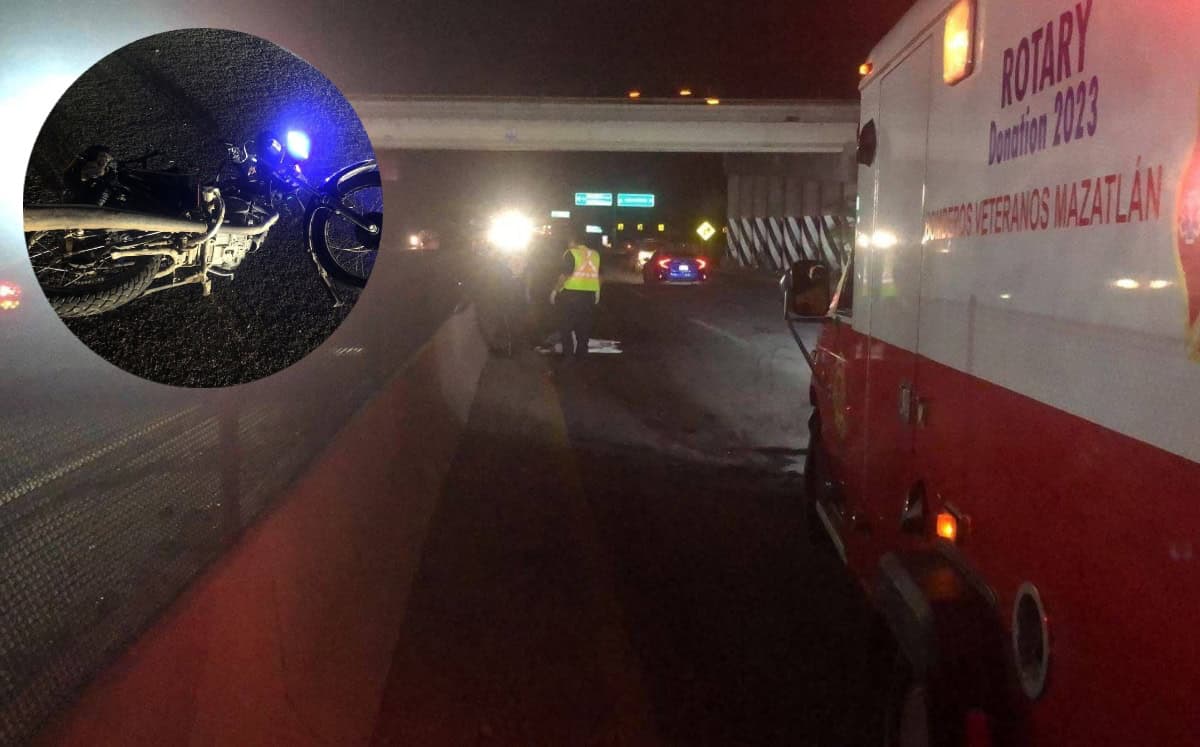 FOTO: Trágico accidente cerca del aeropuerto de Mazatlán deja a dos motociclistas fallecidos