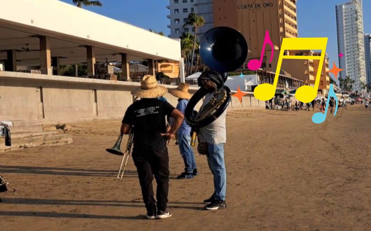 FOTO: Esta es la canción que más piden los turistas a las bandas en las playas de Mazatlán