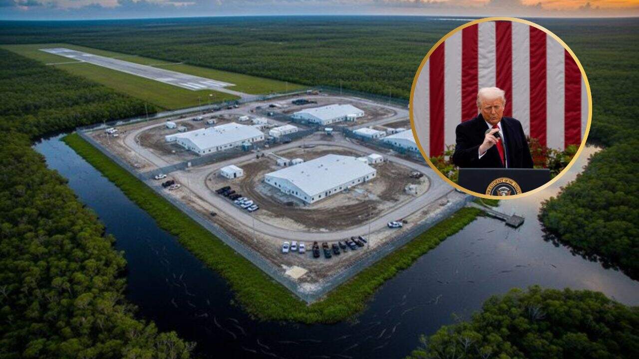 Donald Trump participará en la apertura de Alligator Alcatraz, la nueva prisión para migrantes