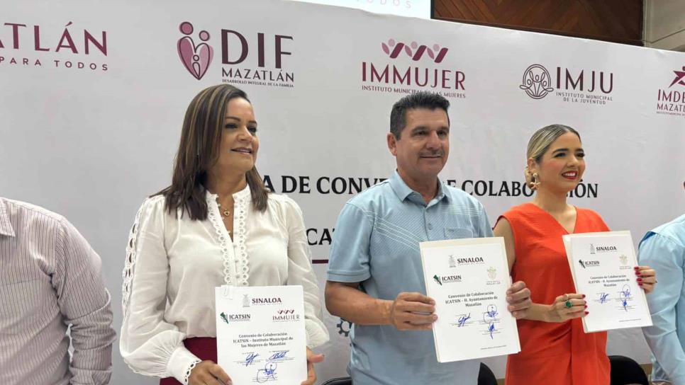 ¿Quieres aprender un oficio? Gobierno de Mazatlán firma convenio con ICATSIN para ampliar talleres comunitarios