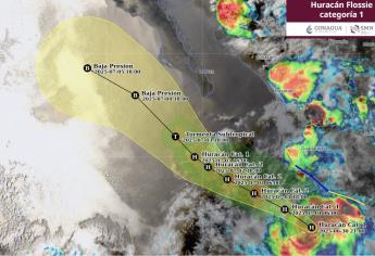 Flossie se intensifica a huracán categoría 1 frente a las costas de Michoacán