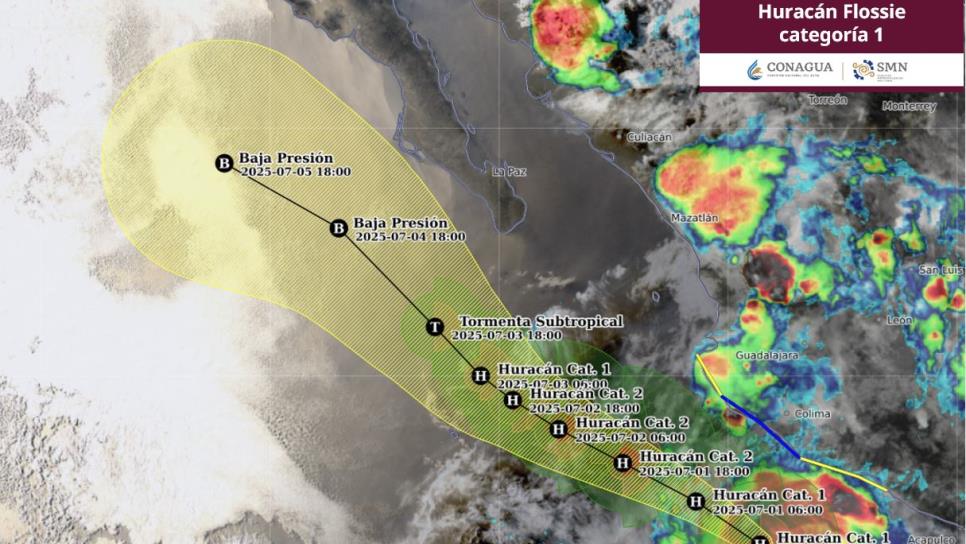 Flossie se intensifica a huracán categoría 1 frente a las costas de Michoacán Flossie se intensifica a huracán categoría 1 frente a las costas de Michoacán