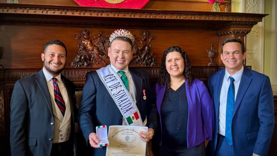 Reconocen a Héctor Limón en la Casa del Estado de Massachusetts por promover la cultura y alegría de Sinaloa