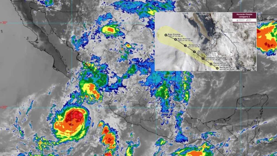 Huracán Flossie se degrada a categoría 2 y empieza a perder fuerza frente a costas mexicanas Huracán Flossie se degrada a categoría 2 y empieza a perder fuerza frente a costas mexicanas
