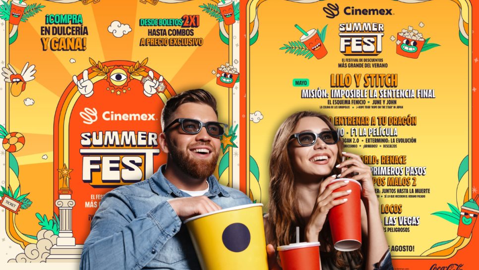 Cinemex regala iPhones y un Play Station con el Summer Fest 2025: ¿Cómo participar? Cinemex regala iPhones y un Play Station con el Summer Fest 2025: ¿Cómo participar?