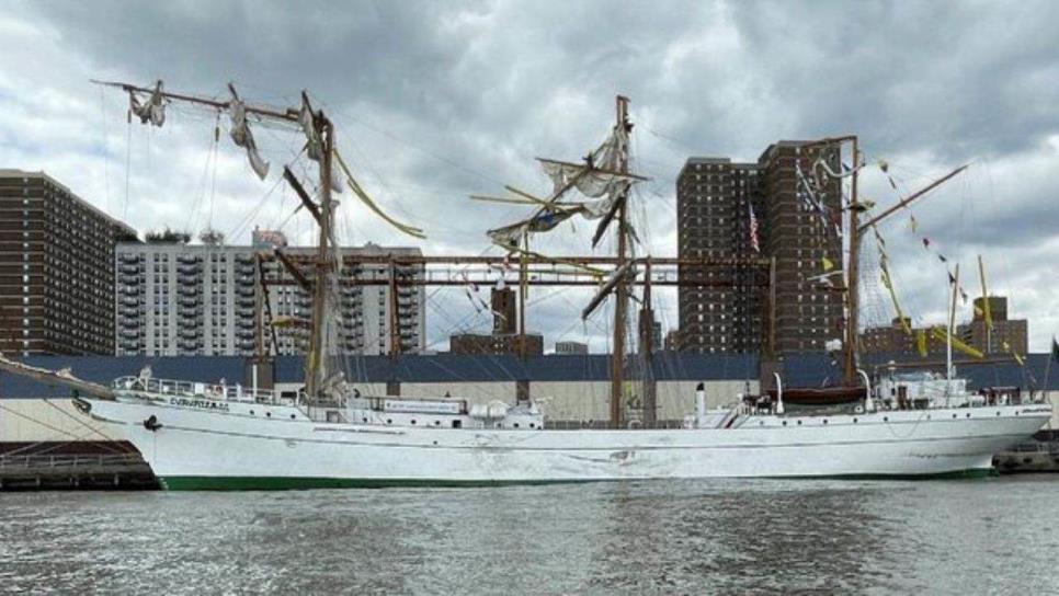 Revelan cifra millonaria por daños del buque Cuauhtémoc tras choque en Nueva York Revelan cifra millonaria por daños del buque Cuauhtémoc tras choque en Nueva York