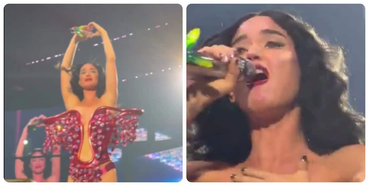 Katy Perry rompe en llanto en pleno concierto