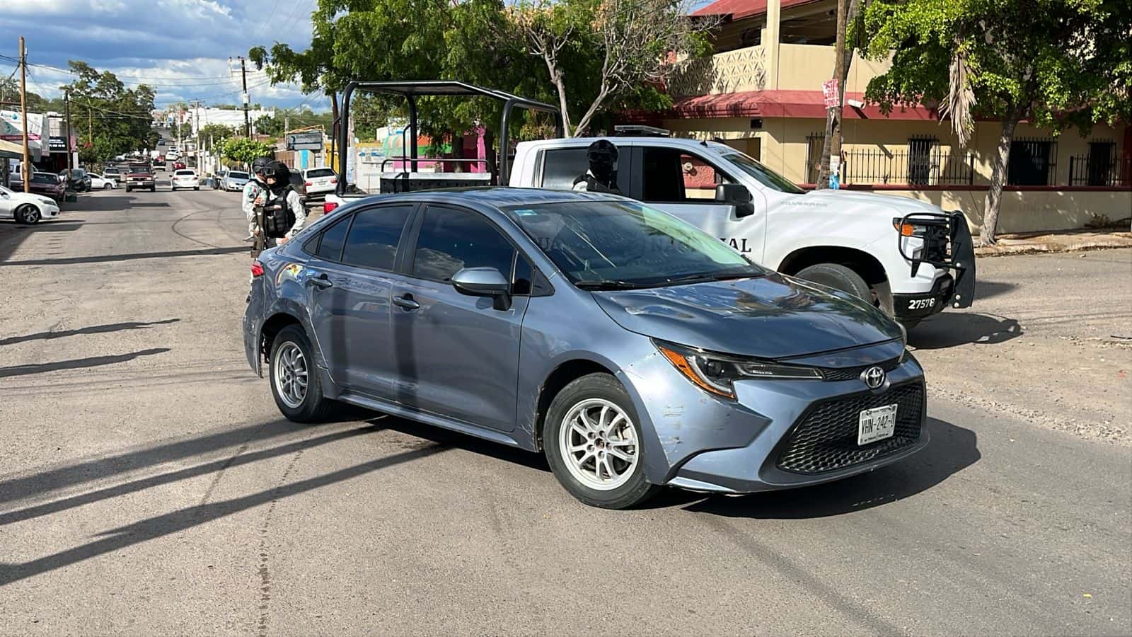 La unidad contaba con reporte de robo. (FOTO: Luis Ramírez).