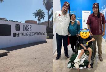 Shriners traslada a niño de El Fuerte a CDMX para salvarle la pierna tras accidente