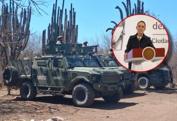 Claudia Sheinbaum anuncia refuerzos en la estrategia de seguridad en Sinaloa