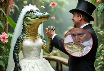 Alcalde mexicano se casa con una lagarta; la novia reptil tiene nombre y apellido