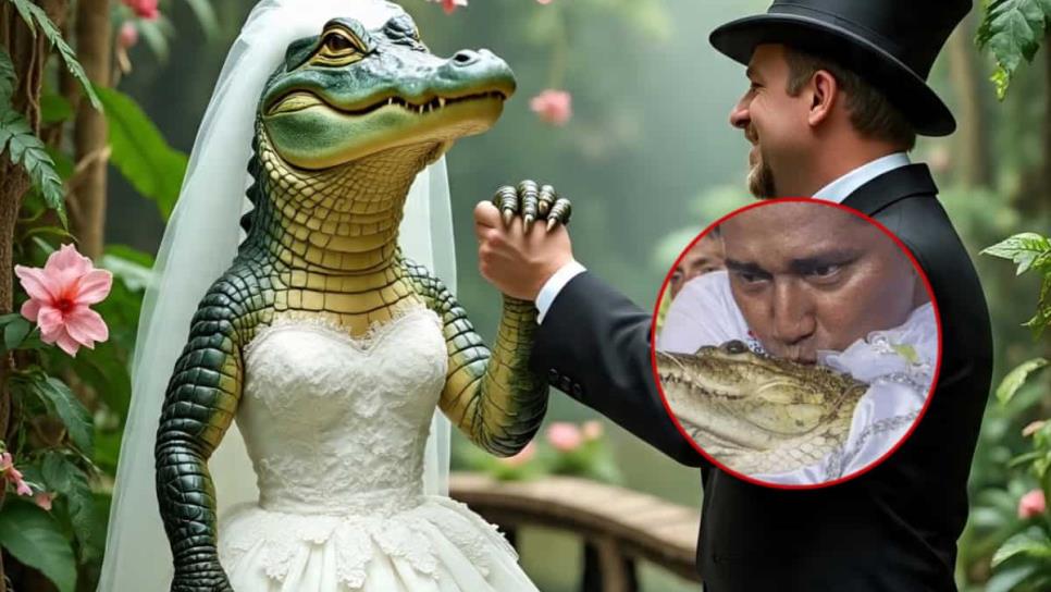 Alcalde mexicano se casa con una lagarta; la novia reptil tiene nombre y apellido Alcalde mexicano se casa con una lagarta; la novia reptil tiene nombre y apellido