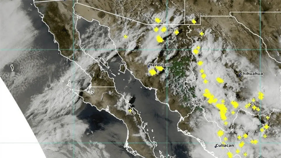 El monzón mexicano dejará intensas lluvias este fin de semana. (FOTO: Conagua).