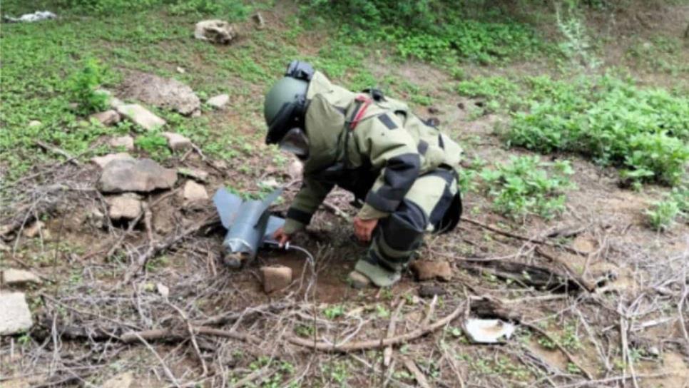 Ejército Mexicano asegura 31 artefactos explosivos en Culiacán Ejército Mexicano asegura 31 artefactos explosivos en Culiacán