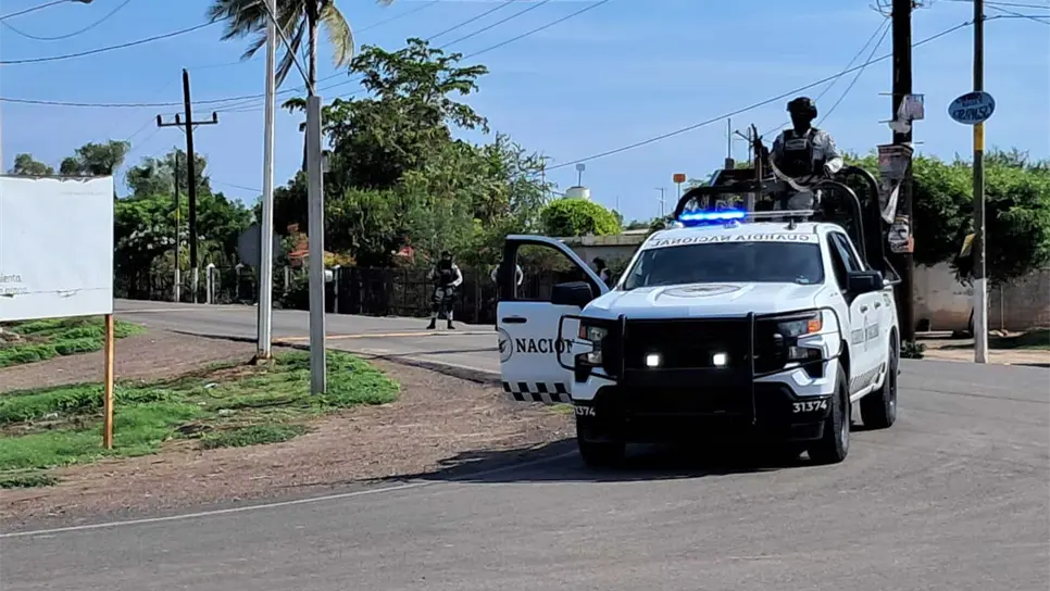 Una de las unidades de la Guardia Nacional en el enfrentamiento.