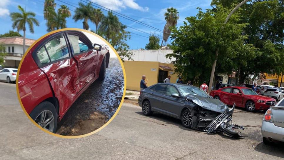 Señorita culichi se pasa un alto y provoca aparatoso accidente en Los Mochis Señorita culichi se pasa un alto y provoca aparatoso accidente en Los Mochis