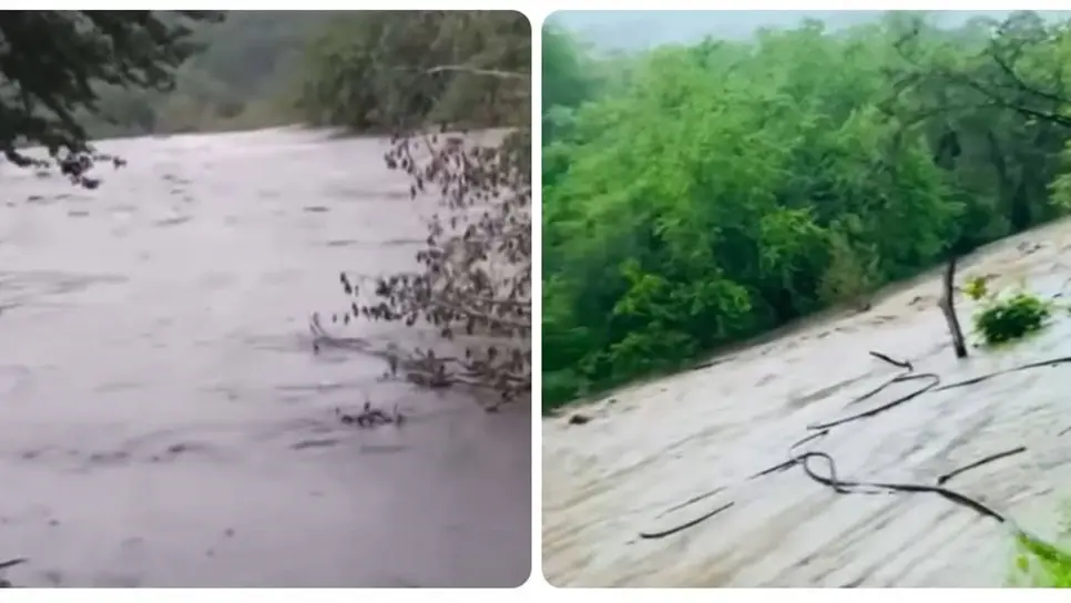 En redes sociales circularon videos que muestran la corriente que arrastran estos cuerpos de agua. (FOTO: Cortesía).