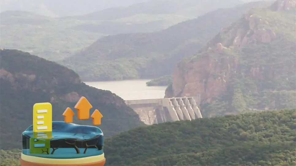 Presa Luis Donaldo Colosio, mejor conocida como Huites, se recupera poco a poco. FOTO: Luz Noticias.