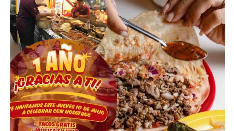 Tacos gratis y música en vivo: esta taquería de Mazatlán invita a celebra su primer año de apertura