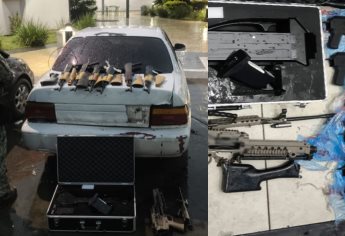 Aseguran un inhibidor de drones oculto en un vehículo abandonado en Culiacán