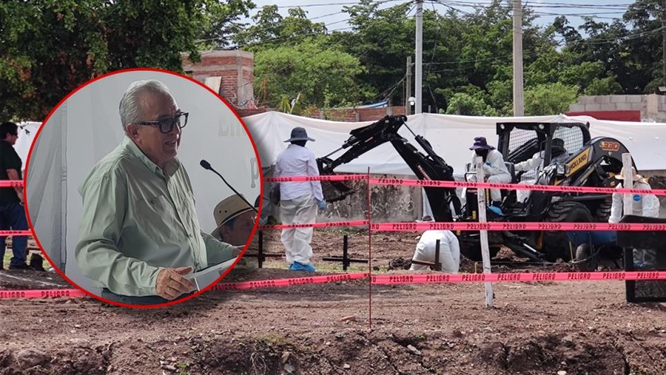 Se van a exhumar 500 cuerpos, los cuidaremos con mucha dignidad: Rocha Moya
