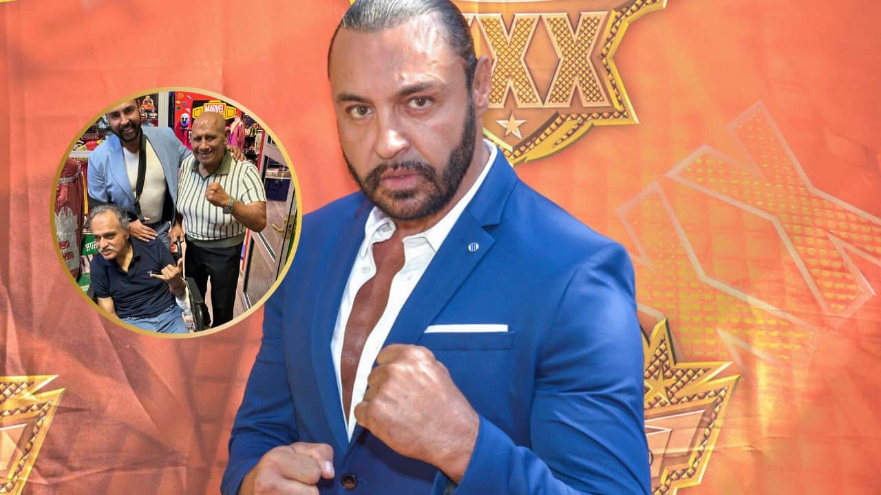 Latin Lover presume foto con dos leyendas de Lucha Libre en México; uno está en silla de ruedas