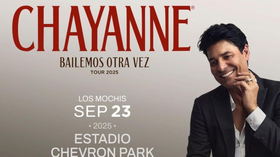 ¡Chayanne en Los Mochis! ¿Cuándo se presentará en el Chevron Park?