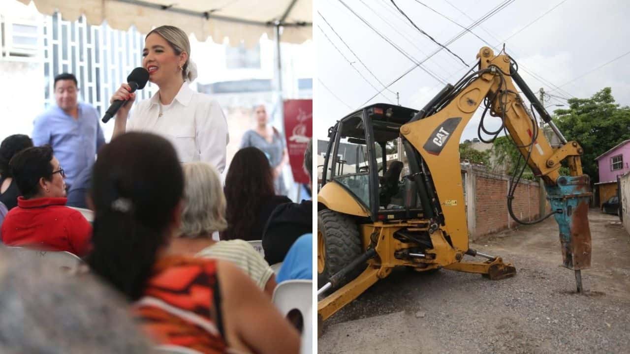 Perla Liliana Vera Ramírez, Presidenta del Comité de Vecinos de Casas Económicas, agradeció a la Presidenta Palacios Domínguez por hacer realidad la anhelada pavimentación