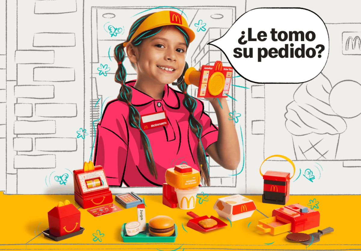 La colección incluye desde las cajas de cobro hasta hamburguesas. (FOTO: McDonalds).