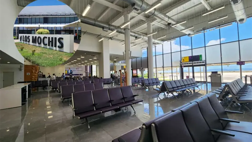 FOTO: Aeropuerto de Los Mochis; así luce la nueva sala de espera tras su remodelación