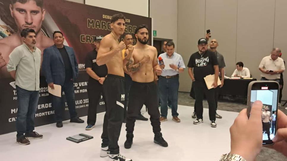 Marco Verde vence la báscula en Culiacán, todo listo para su debut en México Marco Verde vence la báscula en Culiacán, todo listo para su debut en México