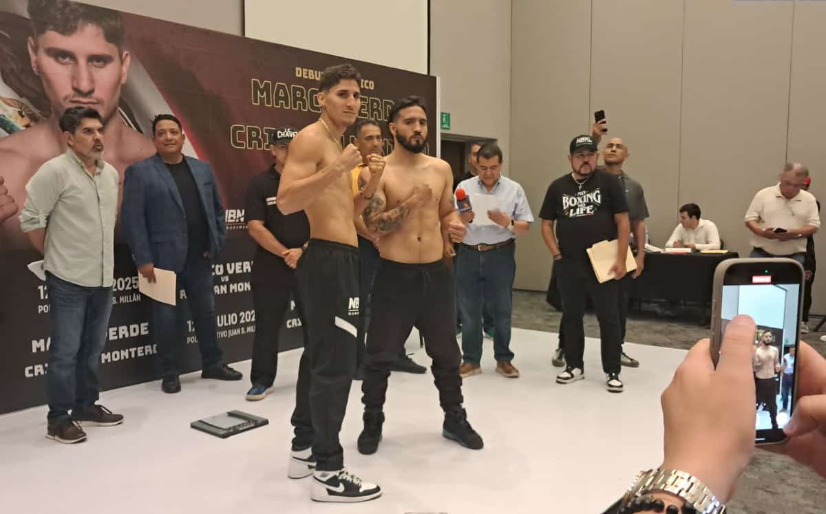 Marco Verde vence la báscula en Culiacán, todo listo para su debut en México