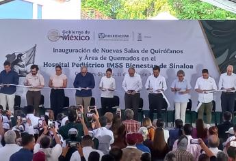 Claudia Sheinbaum inaugura área de quirófanos y quemados en el Hospital Pediátrico de Culiacán