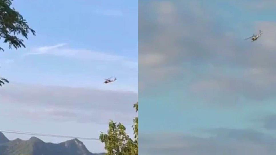 Se registra operativo aéreo militar en Tacuichamona, Culiacán |VIDEO Se registra operativo aéreo militar en Tacuichamona, Culiacán |VIDEO