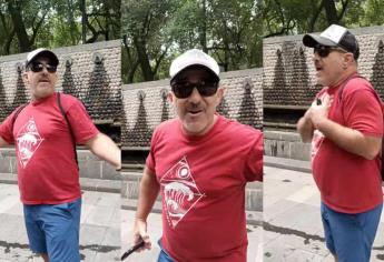 Estadounidense orina en Chapultepec y asegura que en Francia y Nueva York “no hay problema”