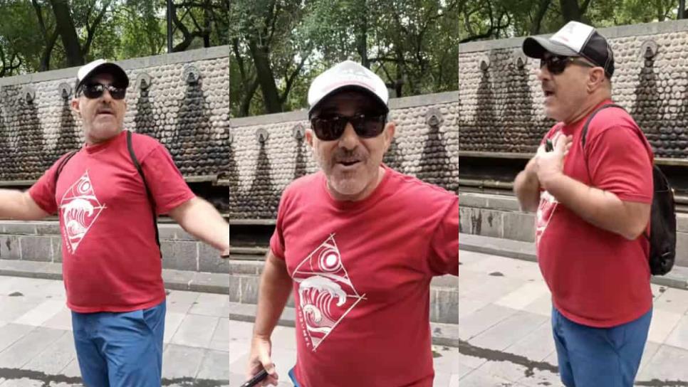 Estadounidense orina en Chapultepec y asegura que en Francia y Nueva York "no hay problema" Estadounidense orina en Chapultepec y asegura que en Francia y Nueva York "no hay problema"