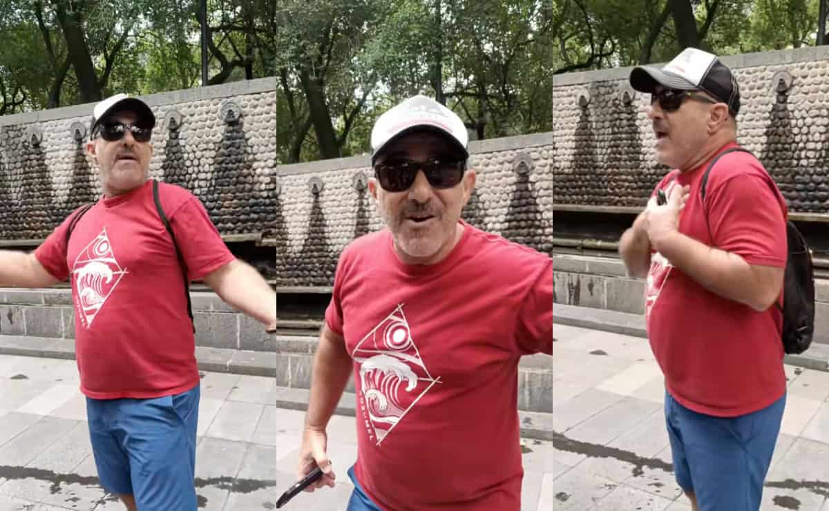 Estadounidense orina en Chapultepec y asegura que en Francia y Nueva York no hay problema