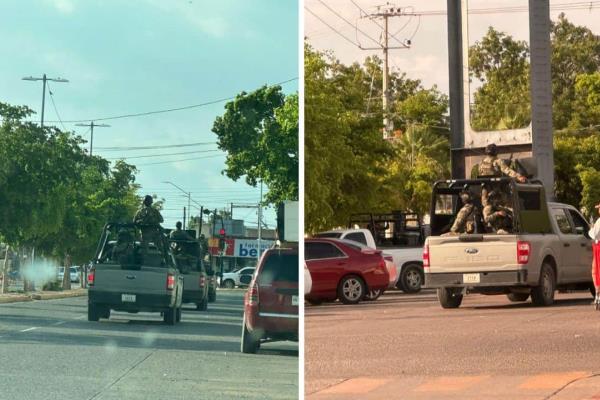 Convoyes de la Secretaría de Marina irrumpen en Guasave, van tres días consecutivos de operativos