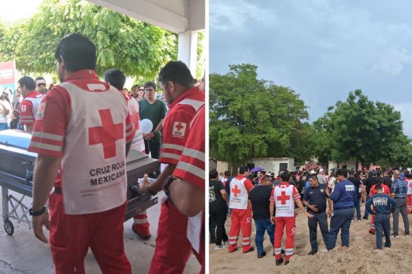 Entre lágrimas y aplausos despiden a Obed Jaír, paramédico de Cruz Roja ejecutado en Navolato