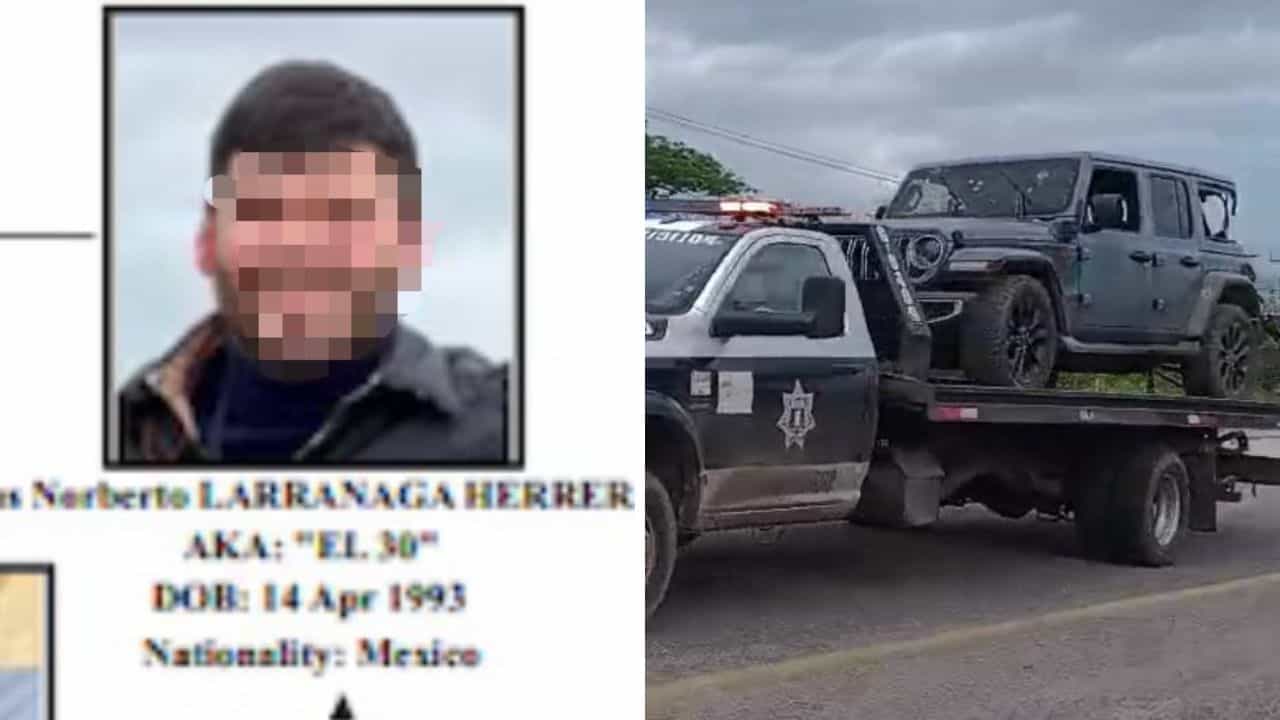 Además tras darse la identidad de El 30, también fue identificado su acompañante cuyo nombre era Jesús Alexis N, de 26 años, y quien este se desempeñaba como trabajador del Ayuntamiento de Culiacán en el área de Aseo y Limpia