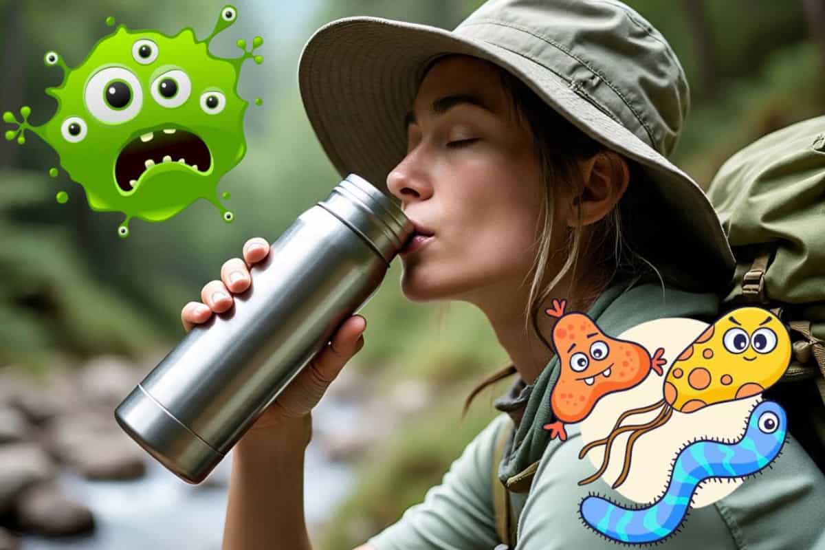 Por esta razón no debes tomar agua del termo que no haz lavado en días
