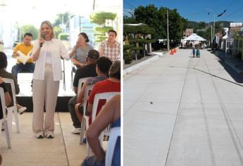 “Mazatlán en Marcha”: ya son más de 100 obras entregadas en 2025: Estrella Palacios inaugura calle en El Progreso