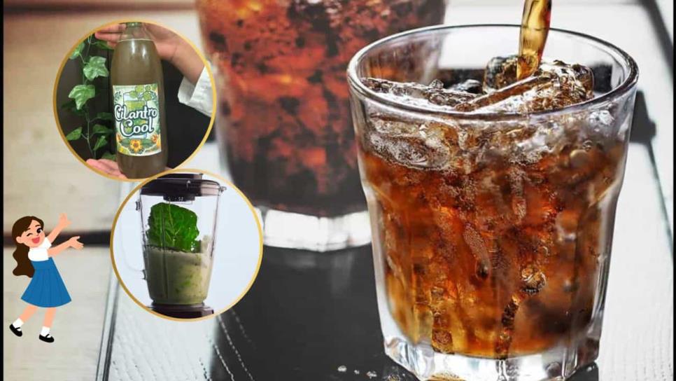 ¿Refresco de cilantro? Este es el nuevo invento de dos jóvenes mexicanos