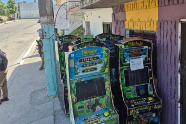 Aseguran máquinas tragamonedas en distintos operativos en Culiacán