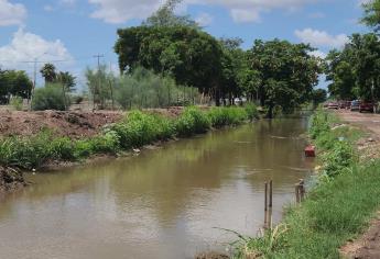 Así lucen drenes y canales en Los Mochis con las recientes lluvias
