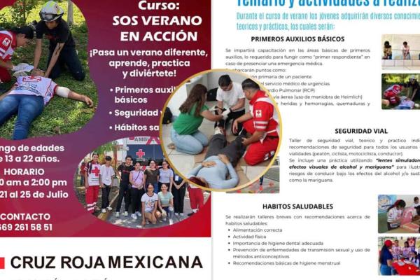 Cursos de Verano de Cruz Roja en Mazatlán: ¿Cuáles son y cuánto cuestan?