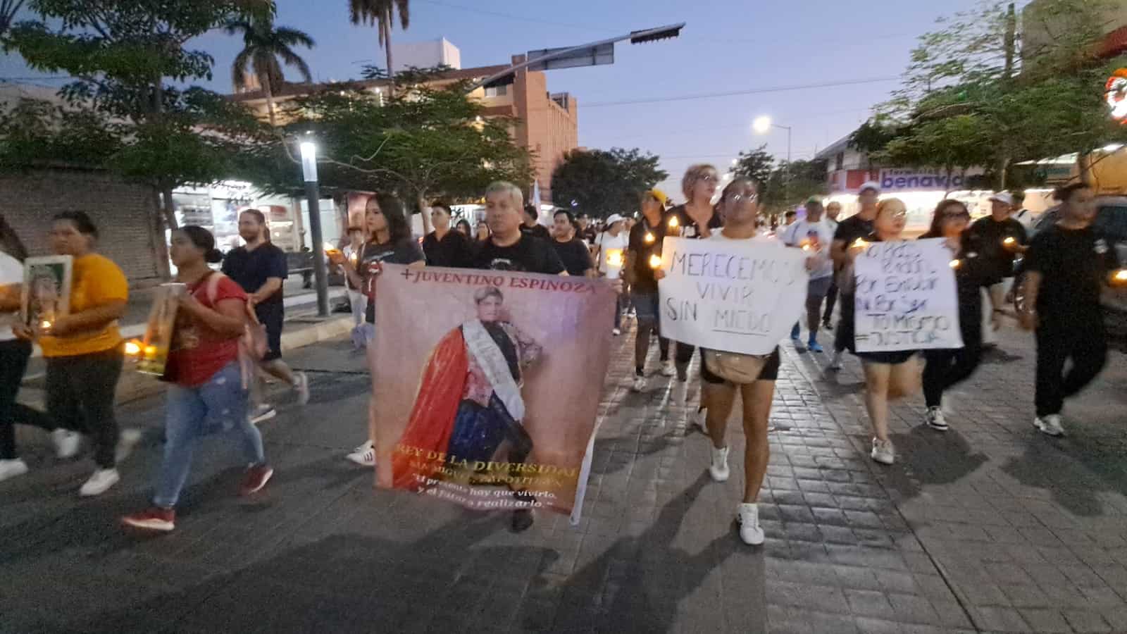 La marcha se realizó por las calles del sector centro. (FOTO: Rita Sánchez).
